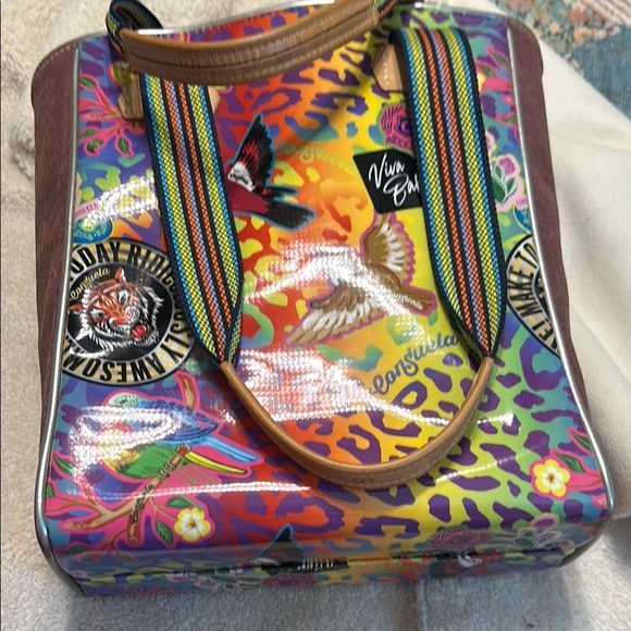 Consuela small tote Cami style Lisa Frank vibes with matching card/wallet - Picture 1 of 17